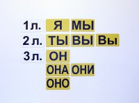 Набор магнитных карточек "Личные местоимения" (фон жёлтый) - fgospostavki.ru - Саратов