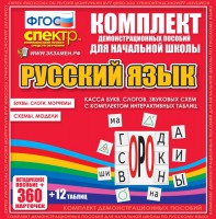 Динамические раздаточные пособия. Русский язык (комплект демонстрационных материалов). Касса букв, слогов, звуковых схем с набором интерактивных таблиц. - fgospostavki.ru - Саратов