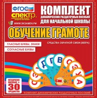Динамические раздаточные пособия. Обучение грамоте (веера). Гласные буквы, знаки, согласные буквы. - fgospostavki.ru - Саратов