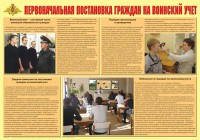 Плакат "Первоначальная постановка граждан на воинский учет" - fgospostavki.ru - Саратов