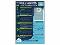 Стенд-уголок "Техника безопасности при работе на компьютере в общеобразовательных учреждениях" - fgospostavki.ru - Саратов
