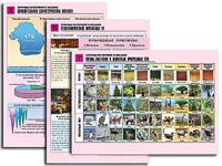 Комплект таблиц по географии "Природа материков и океанов" раздаточные (цветные, ламинированные, А4, 12 штук) - fgospostavki.ru - Саратов