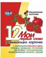 Тематические карточки "Мои первые слова" (красный цвет) - fgospostavki.ru - Саратов
