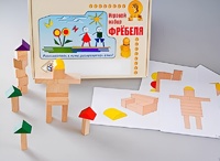 Игровой набор Фребеля "Конструктор деревянный без соединений-3" (Серия "Эксперимент") - fgospostavki.ru - Саратов
