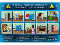 Интерактивный электрифицированный светодинамический стенд "Правила техники электробезопасности в компьютерном классе" - fgospostavki.ru - Саратов
