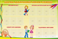 Стенд "Мы за здоровый образ жизни" - fgospostavki.ru - Саратов