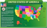 Стенд "United States Of America" - fgospostavki.ru - Саратов