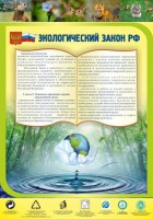 Стенд "Экологический закон РФ" - fgospostavki.ru - Саратов