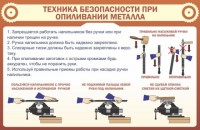 Стенд "Техника безопасности при опиливании металла" - fgospostavki.ru - Саратов