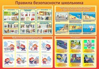 Стенд "Правила безопасности школьника" - fgospostavki.ru - Саратов