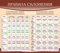 Стенд "Правила склонения" - fgospostavki.ru - Саратов