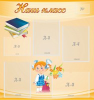 Стенд "Наш класс" Вариант 4 - fgospostavki.ru - Саратов
