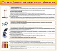 Стенд "Техника безопасности на уроках биологии" Вариант 2 - fgospostavki.ru - Саратов