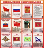 Стенд "Символы России и вооруженных сил" - fgospostavki.ru - Саратов