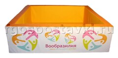 Сухой бассейн "Вообразилия" квадратный с шелкографией - fgospostavki.ru - Саратов
