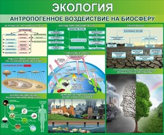 Стенд "Экология. Антропогенное воздействие на биосферу" - fgospostavki.ru - Саратов