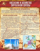 Стенд "Населения и хозяйство Зарубежной Европы" - fgospostavki.ru - Саратов