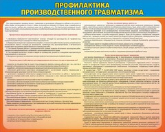 Стенд "Профилактика производственного травматизма" - fgospostavki.ru - Саратов