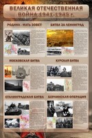Стенд "Великая Отечественная война" (битвы) - fgospostavki.ru - Саратов