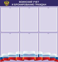 Стенд "Воинский учет и бронирование граждан" - fgospostavki.ru - Саратов