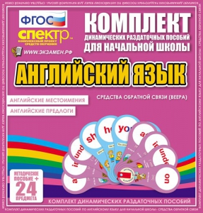 Динамические раздаточные пособия. Английский язык (веера). Английские местоимения, английские предлоги. - fgospostavki.ru - Саратов