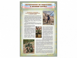 Стенд "Мероприятия обязательной подготовки граждан к военной службе" - fgospostavki.ru - Саратов