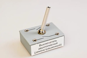 Выключатель двухполюсный (демонстрационный) - fgospostavki.ru - Саратов
