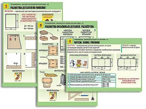 Комплект таблиц "Технология. Обработка бумаги и картона-1" (8 таблиц, А1, ламинированные, с раздаточным материалом) - fgospostavki.ru - Саратов