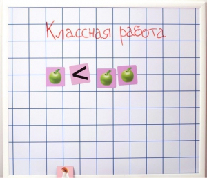 Магнитно-маркерная доска "Клетка" (86 см х 75 см) - fgospostavki.ru - Саратов