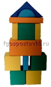 Мягкий модуль-конструктор "Городок" (12 элементов) - fgospostavki.ru - Саратов