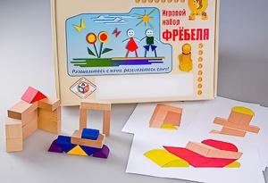 Игровой набор Фребеля "Конструктор деревянный без соединений-2" (Серия "Эксперимент") - fgospostavki.ru - Саратов