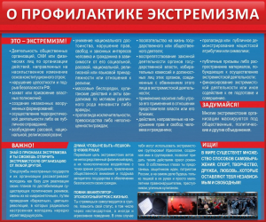 Стенд "О профилактике экстремизма" - fgospostavki.ru - Саратов
