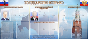 Стенд "Государство и право" - fgospostavki.ru - Саратов
