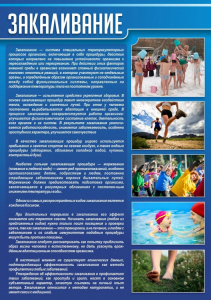 Стенд "Закаливание" - fgospostavki.ru - Саратов