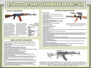 Стенд "Автомат Калашникова" - fgospostavki.ru - Саратов