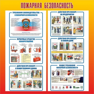 Стенд "Пожарная безопасность" Вариант 4 - fgospostavki.ru - Саратов