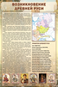 Стенд "Возникновение древней Руси" - fgospostavki.ru - Саратов