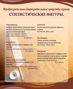 Стенд "Стилистические фигуры" Вариант 2 - fgospostavki.ru - Саратов