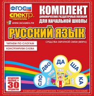 Динамические раздаточные пособия. Русский язык (веера). Читаем по слогам (слоги из двух букв). Конструируем слова (слоги из двух и трех букв). - fgospostavki.ru - Саратов