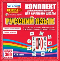 Динамические раздаточные пособия. Русский язык (комплект демонстрационных материалов). Касса букв, слогов, звуковых схем с набором интерактивных таблиц. - fgospostavki.ru - Саратов