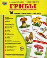 Демонстрационные карточки "Грибы съедобные и не съедобные" - fgospostavki.ru - Саратов