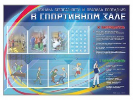 Стенд-уголок "Техника безопасности и правила поведения в спортивном зале" - fgospostavki.ru - Саратов