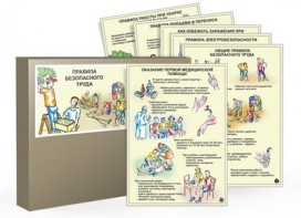 Комплект таблиц "Правила безопасного труда" - fgospostavki.ru - Саратов