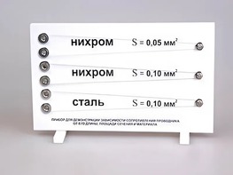 Прибор для демонстрации зависимости сопротивления проводника от его длины, сечения и материала - fgospostavki.ru - Саратов