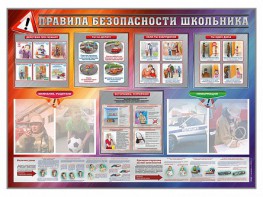 Стенд-уголок "Правила безопасности школьника" - fgospostavki.ru - Саратов