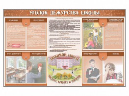 Стенд-уголок "Уголок дежурства школы" - fgospostavki.ru - Саратов