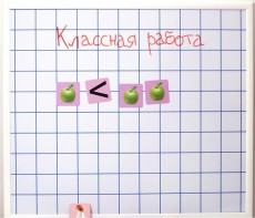 Магнитно-маркерная доска "Клетка" (86 см х 75 см) - fgospostavki.ru - Саратов