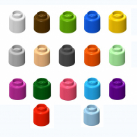  Элемент конструктора одиночный одноцветный Color Blocks 100 штук - fgospostavki.ru - Саратов