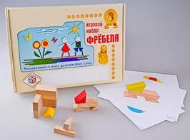 Игровой набор Фребеля "Конструктор деревянный без соединений-1" (Серия "Эксперимент") - fgospostavki.ru - Саратов