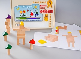 Игровой набор Фребеля "Конструктор деревянный без соединений-3" (Серия "Эксперимент") - fgospostavki.ru - Саратов